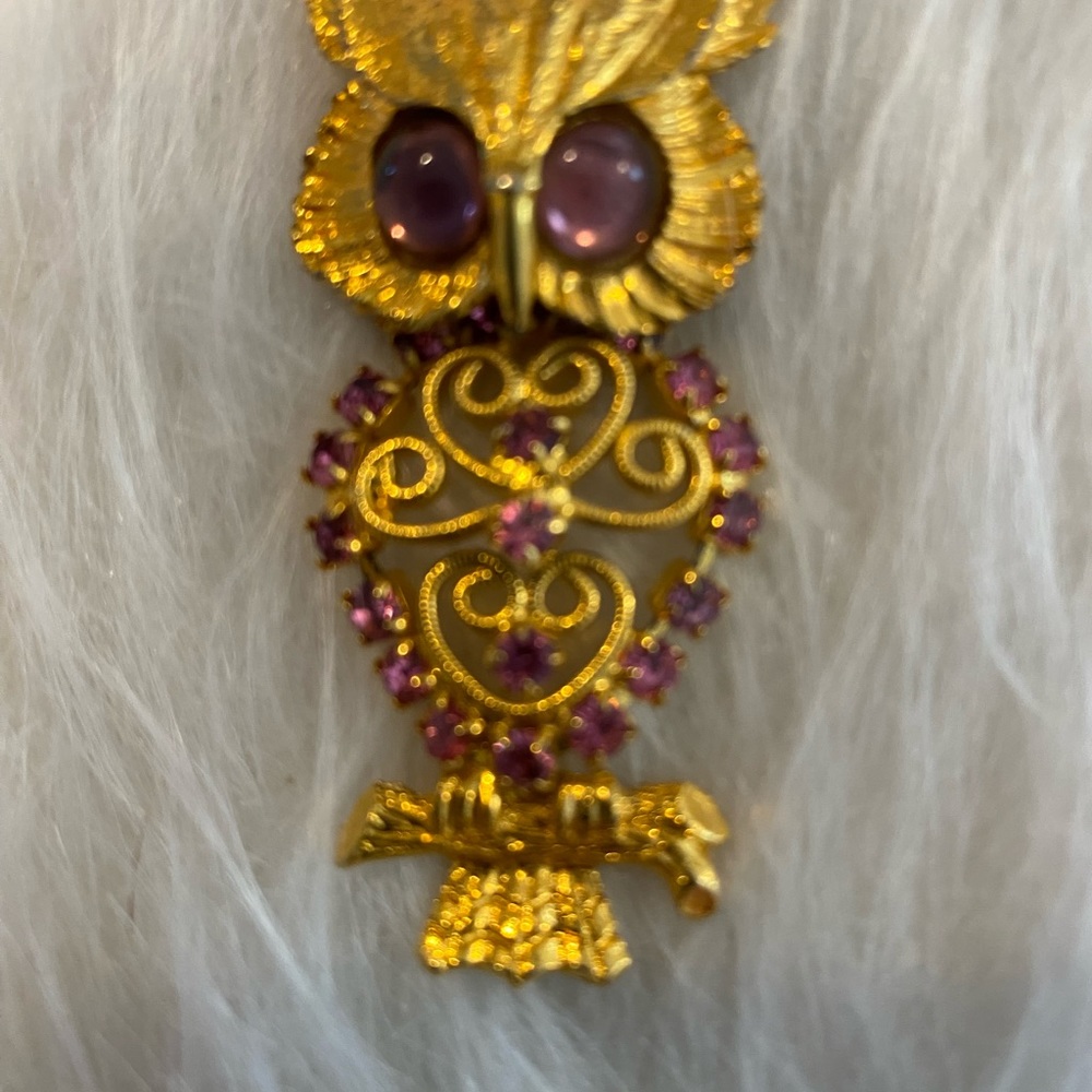 Vintage Owl Pendant. Tote P3 - Picture 2 of 4